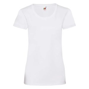 Koszulka Damska FOTL Lady-Fit Valueweight - Biała