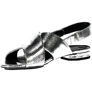 CALVIN KLEIN SREBRNE SANDAŁY DAMSKIE