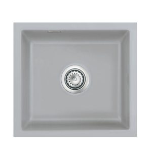 Systemceram Mera 42 U Titan, zlewozmywak ceramiczny, korek manualny