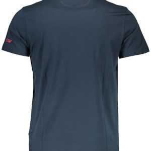 NIEBIESKI T-SHIRT Z KRÓTKIM RĘKAWEM LA MARTINA