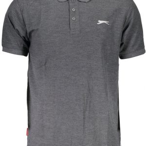SLAZENGER KOSZULKA POLO Z KRÓTKIM RĘKAWEM MĘSKA SZARA