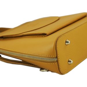 Plecak skórzany / listonoszka - Casual 2w1 - Szary