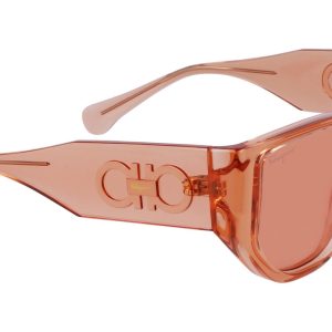 Okulary FERRAGAMO SF1077S-838. Okulary przeciwsłoneczne, Kolor pomarańczowy. Unisex.