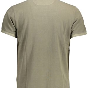 ZIELONA MĘSKA KOSZULKA POLO Z KRÓTKIM RĘKAWEM GANT