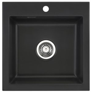 Systemceram Mera 51 Zlew ceramiczny Nigra, korek manualny