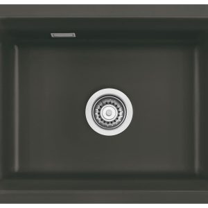 Systemceram Kara 50 U Schiefer, zlewozmywak ceramiczny, korek manualny