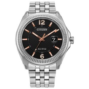 Zegarek CITIZEN AW1740-54H. Słoneczny, Kolor czarny. Mężczyzna.