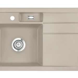 Systemceram BELA 78 Fango, zlewozmywak ceramiczny, korek manualny