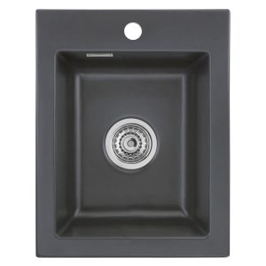 Systemceram Mera 39 Schiefer zlewozmywak ceramiczny , korek manualny