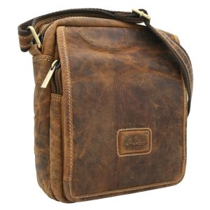 Saszetka męska z naturalnej skóry Peterson PTN 5031-TMH