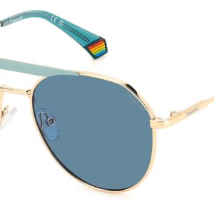 Okulary POLAROID PLD6211SXPEF. Okulary przeciwsłoneczne, Kolor złoty. Unisex.