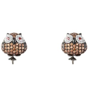 Biżuteria LANCASTER JLA-EAR-OWL-4. PENDING, Kolor czarny brązowy. Kobieta.