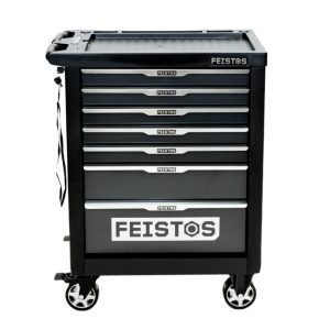 FEISTOS Mento 1 Wózek warsztatowy wyposażony w 158 części Czarny Wymiary: 47x77x96 cm