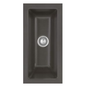 Systemceram Mera 16 U Schiefer, zlewozmywak ceramiczny, korek manualny