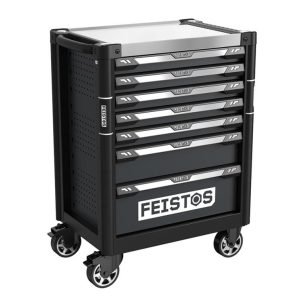 FEISTO Mento 3 Wózek warsztatowy wyposażony w 158 części Czarny Wymiary: 73x48x97 cm