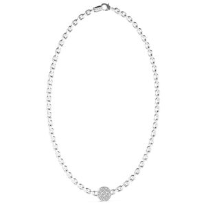 Biżuteria GUESS JUMN03229JWST. Naszyjnik, Kolor szary. Mężczyzna.