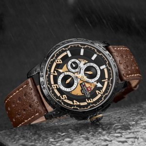 ZEGAREK MĘSKI NAVIFORCE NF9142 (zn087b) black/br. + BOX