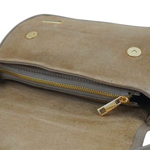 Zamszowa torebka damska Barberini's - Beżowa