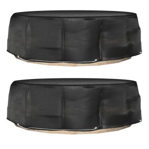 Pokrowce na meble wypoczynkowe, 2 szt., wodoodporne, 10 oczek, 236x67 cm