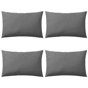 Poduszki na zewnątrz 4 szt. 60x40 cm szare wodoodporne