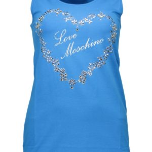 LOVE MOSCHINO PODKOSZULEK DAMSKI NIEBIESKI