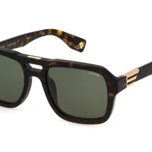 Okulary POLICE SPLN65-550722. Okulary przeciwsłoneczne, Kolor brązowy. Mężczyzna.