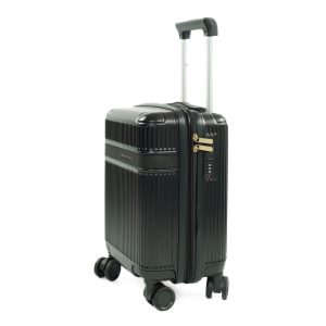 Walizka kabinowa podróżna mała Solier Nokiro 16' XS - czarny