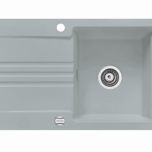 Systemceram Kara 85 Titan, zlewozmywak ceramiczny, korek manualny