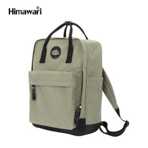 Praktyczny plecak damski w zielonym kolorze zamykany suwakiem - Himawari