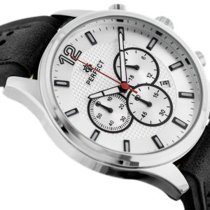 ZEGAREK MĘSKI PERFECT CH01L - CHRONOGRAF (zp354a) + BOX