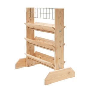 Westmann Stojak na zioła z drewna modrzewiowego z kratą Viktoria L Natura 50x80x95cm