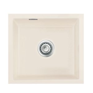 Systemceram Mera 42 U Jasmin, zlewozmywak ceramiczny, korek manualny