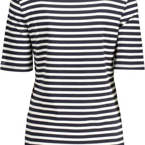 GANT T-SHIRT Z KRÓTKIM RĘKAWEM DAMSKI NIEBIESKI