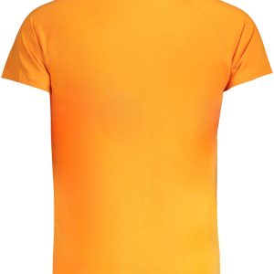 MĘSKI T-SHIRT Z KRÓTKIM RĘKAWEM K-WAY POMARAŃCZOWY