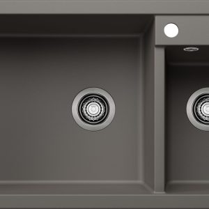 Zlewozmywak METRA 9 Silgranit wulkaniczny szary lewa