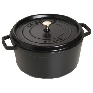 STAUB LA COCOTTE Garnek żeliwny okrągły 8.35 ltr, czarny