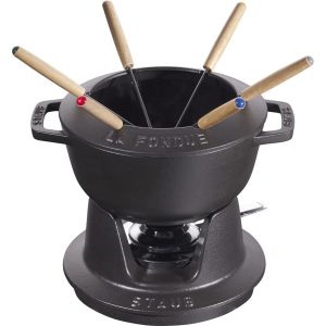 STAUB Zestaw do fondue 18 cm, czarny