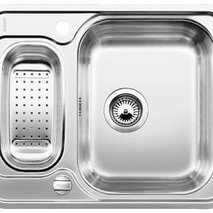 BLANCO LANTOS 6-IF stal szczotkowana odwracalny, korek auto., odsączarka stalowa