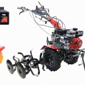 Ciągnik jednoosiowy HOLIDA WM1000N-6 7.0KM - Zestaw z pługiem do śniegu i zamiatarką