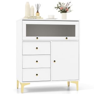 Nowoczesna komoda z szufladami i szafkami