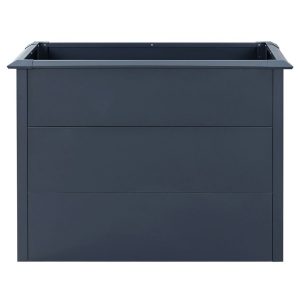 Westmann Grządka podwyższona Metalowa Primus M Zawiera krawędź ślimaka Antracyt 100x50x77cm