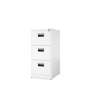 Metalowa szafa kartotekowa SARA V3, 460 x 1020 x 620 mm, biała