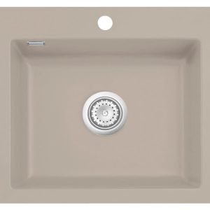 Systemceram Mera 57 Fango, Zlew ceramiczny, korek manualny