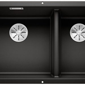 BLANCO SUBLINE 430/270-U Silgranit czarny, lewa, InFino