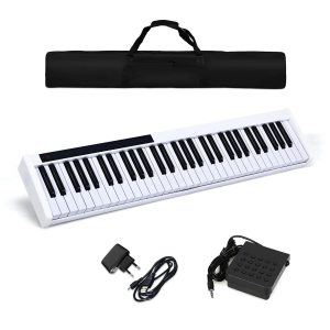 Przenośne cyfrowe pianino 61 klawiszy 88,5 x 18 x 6,5 cm