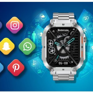 SMARTWATCH MĘSKI GRAVITY GT6-7 - WYKONYWANIE POŁĄCZEŃ, MONITOR SNU (sg020g)