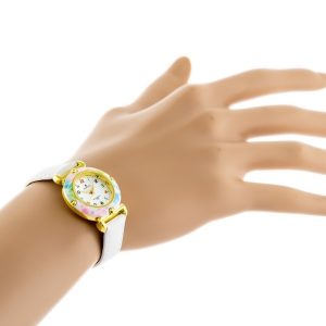 ZEGAREK DZIECIĘCY PERFECT LP152-04 - KOMUNIJNY - biały (zp811c)