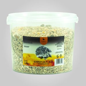 Karma dla jeża we wiaderku 1,5kg dla dziko żyjących jeży - TURDUS