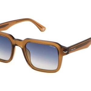 Okulary POLICE SPLN36-5206A9. Okulary przeciwsłoneczne, Kolor brązowy. Mężczyzna.