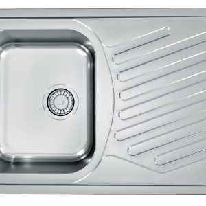 Alveus ELEGANT 30 LEN 81x51 1K zlew wpuszczany, odpływ zatyczkowy z syfonem